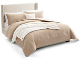 UGG Remina comforter front view showing plush beige face and neat edges for cozy styling