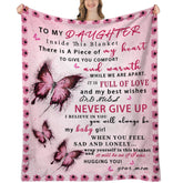 UHANKRU front view of blanket packaging showing gift-ready presentation and comfort