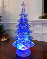 Ulaluckor front view showing lighted snow globe tree and festive glow for instant holiday ambiance