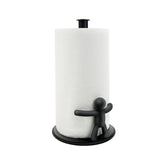 Umbra Buddy front view showing sleek black holder and stable base benefit: adds style