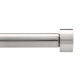 Umbra Cappa front product shot showing clean modern rod and finials, enhances decor