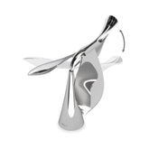 Umbra Tipsy front view showing chrome finish and modern silhouette for style