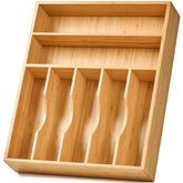 Umilife bamboo front view showing natural finish and organized benefit