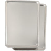 Umite Chef front view of two 18x13 aluminum pans showing commercial quality and capacity