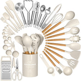 Umite Chef front packaging and holder showing complete 34-piece set for organized storage
