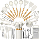 Umite Chef front packaging showing full 34-piece set and holder for organized storage