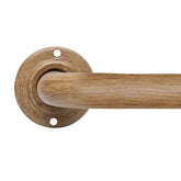 UNCONSIL front view of wood-grain rod showing decorative finish and durability