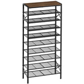 UNITSTAGE front view of assembled rack showing space-saving benefit