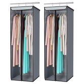 Univivi garment bag front view showing roomy protection for clothes