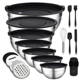 Unokit front packaging showing 16-piece bowl set and quick benefits