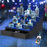 upcessory front view showing tidy bottle display and aesthetic benefit