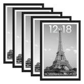 upsimples 12x18 frame front view showing clean black profile and photo
