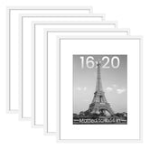 upsimples white 16x20 frame front view showing clean profile and modern look