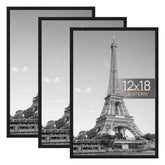 upsimples front view showing black frame and clean poster display benefit: modern look
