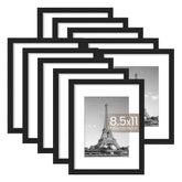 upsimples front view of black frame set showing clean display and consistency