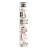upsimples front view white shelf showing clean modern storage benefit