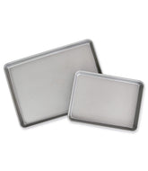 USA Pan pair of sheet pans front view showing both sizes and sturdy build