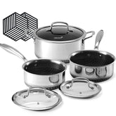 USELUCK front view complete set showcasing durable tri-ply construction and lids