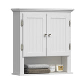 UTEX front view white cabinet showing compact storage and clean design benefit