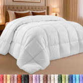 Utopia Bedding front view showing full California King coverage and tidy finish
