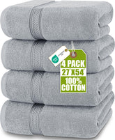Utopia Towels front packaging showing cool grey set and neat presentation