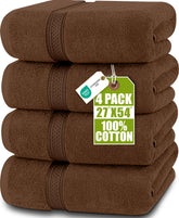 Utopia Towels front packaging showing dark brown set and value