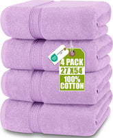 Utopia Towels front pack view showing lavender color and clean presentation benefit
