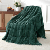Uttermara front view of queen weighted blanket showing full coverage and warmth