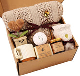 Uwingess gift box front view showing elegant kraft packaging and dried flowers, evokes warmth