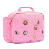Uxeqtop front view showing pink bag and customizable charms for fun personalization