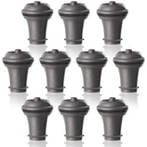 Vacu Vin front packaging showing ten gray stoppers and storage convenience