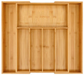 VaeFae front view showing natural bamboo organizer and tidy layout benefit