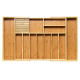 VaeFae front view showing expandable bamboo organizer and clean storage benefit