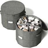 Vailando round organizer front view keeping shoes concealed and tidy