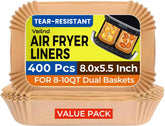 vailnd front packaging showing 400 disposable rectangular liners and convenience