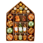 Valery Madelyn front view of 40ct fall ornament set showing warm colors and variety