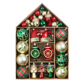 Valery Madelyn front packaging showing 70-piece ornament set and festive colors