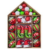 Valery Madelyn front packaging showing 70-piece colorful ornament set and easy storage benefit