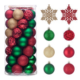 Valery Madelyn front packaging of 50 ornaments showing color assortment and count