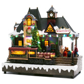 Valery Madelyn front view of train station showing vintage architecture and charm