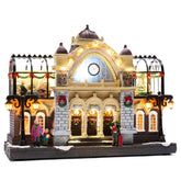 Valery Madelyn front view of Union Station showing vintage design and festive charm
