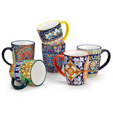 vancasso SIMI front packaging showing six mugs and colorful boho patterns for gifting