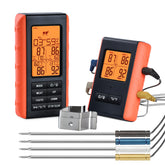 VAUNO front display showing four probe temps and timer, clear reading benefit
