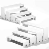 Vecxoty front view of tiered stands showing farmhouse display benefit