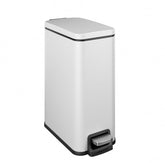 Veelesa front view showing slim stainless-steel bin and space-saving benefit