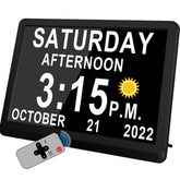 Véfaîî front display showing large time and calendar for clear reading