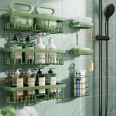 Veken front view of green 6-piece caddy set showing organization benefit