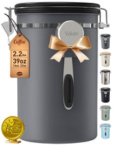 Veken front view canister showing airtight design and counter-ready look
