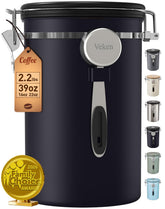 Veken front view canister showing airtight design and sleek finish for organized storage