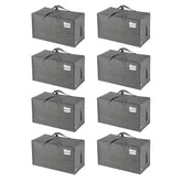 VENO front view of eight-pack tote set showing durable fabric and volume for easy storage